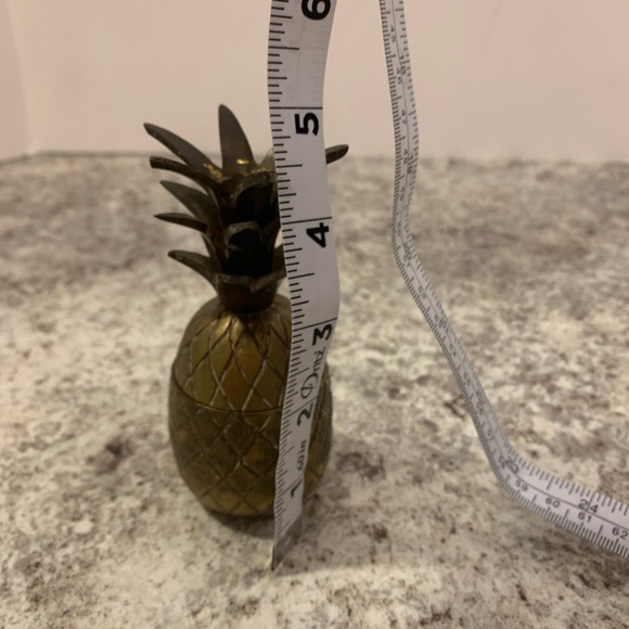 Brass pineapple trinket ice box candle holder 6.75” - Picture 6 of 7